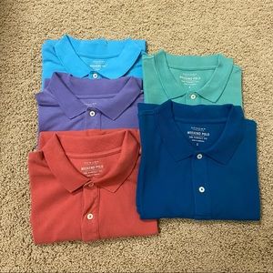 Set of 5 mens polos